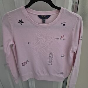 Polo by Ralph Lauren Pink Cropped Sweatshirt